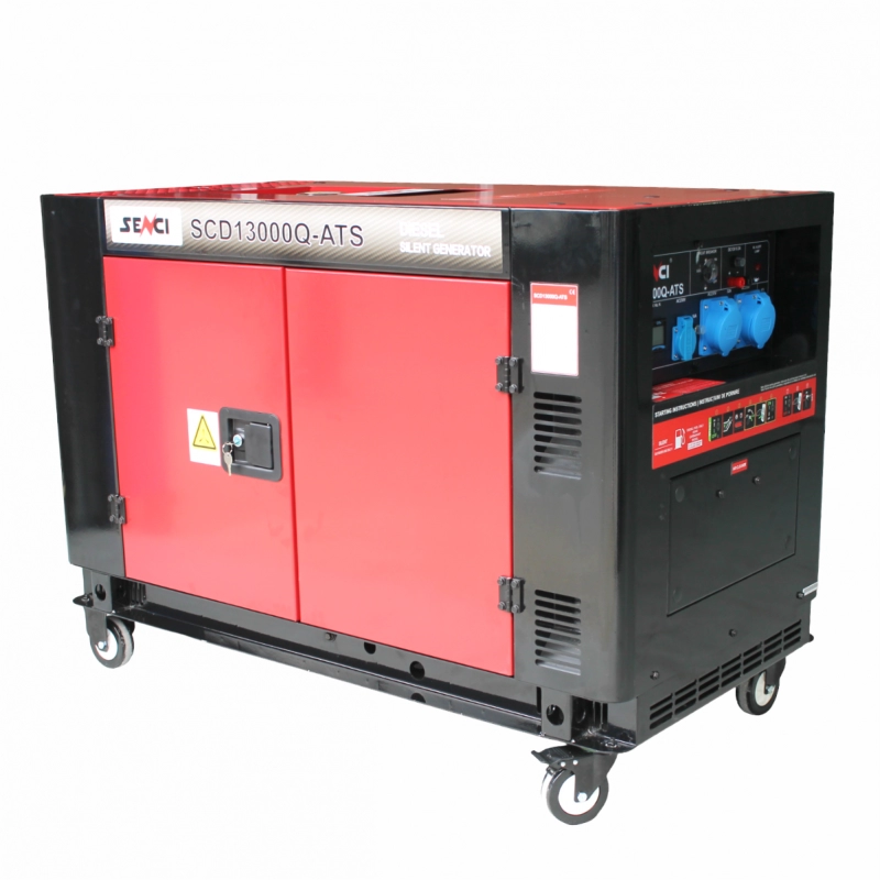 Generator insonorizat SENCI SCD13000Q-ATS putere maxima 11kW 230V AVR motor Diesel ATS inclus Generator insonorizat SENCI SCD13000Q-ATS putere maxima 11kW 230V AVR motor Diesel ATS inclus